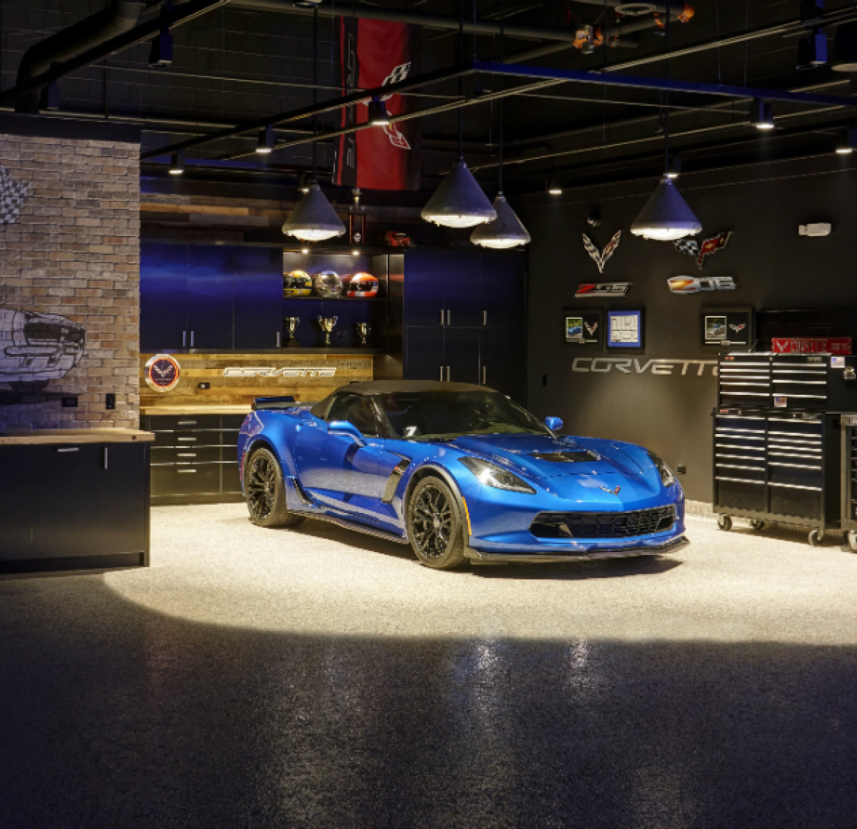 Man Cave Design Ideas: The Luxury Car Cave