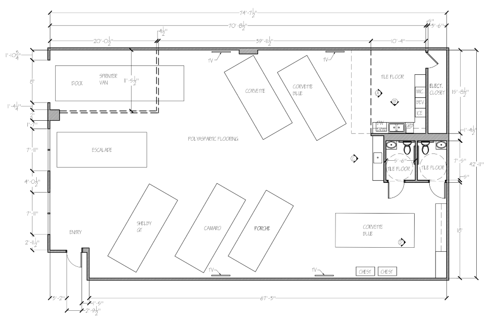 Interior Design Plan Redux Man Cave Blueprints