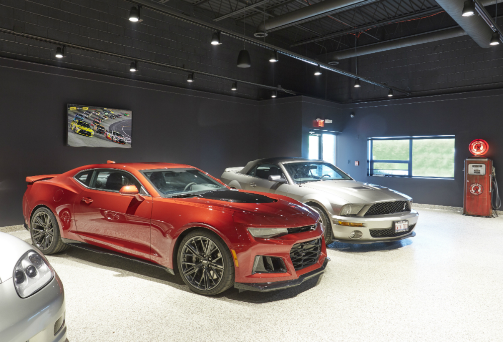 Man Cave Design Ideas: The Luxury Car Cave - Redux Interior Design